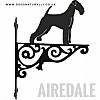 Airedale Terrier Ornate Wall Bracket